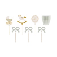 Oh Baby Vintage set de capsules et pics - 6 pcs.