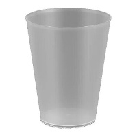 Gobelets en plastique transparent large de 500 ml - 25 unités