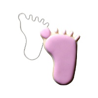 Découpoir en forme de pied de bébé de 6 cm - Wilton