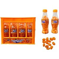 Bouteilles-soda remplies de bonbons goût orange - 60 g - 12 unités