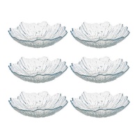 Assiette creuse bleue de 22 cm - Vivalto - 6 unités