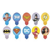 Embellissements comestibles de la Justice League - 20 unités