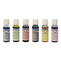 Ensemble de colorants pour aérographe de 25 ml - PME - 6 unités