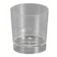 Verres à shot de 33 ml en plastique transparent - 100 unités
