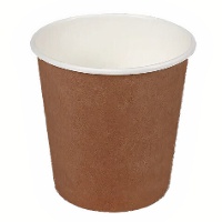 Gobelets en carton marron de 80 ml - 50 unités