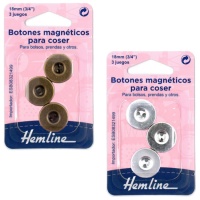 Boutons magnétiques de 1,8 cm pour coudre - Hemline - 3 ensembles