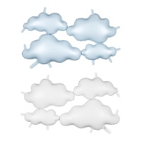 Ballon Nuage avec liens de 99 x 52 cm - 1 unité