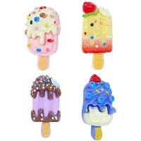 Figurines en forme de glace pour roscón - 3,7 cm - Dekora - 50 pièces