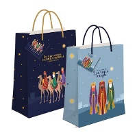 Sac cadeau de 45 x 33 x 10 cm des Rois Mages majestueux - 1 unité