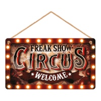 Panneau de cirque de 35 x 20 cm