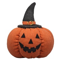 Citrouille de sorcière d'Halloween de 16,5 x 19 cm