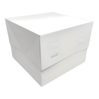Boîte de 50 x 50 x 20 cm pour gâteaux, ajustable à 4 hauteurs - 5 unités