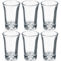 Lot de 6 verres à shot allongés - 50 ml