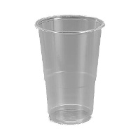 Gobelets en plastique transparent de 350 ml - 100 unités