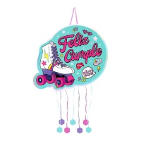 Piñata Happy Birthday en skateboard 46,2 x 41 cm