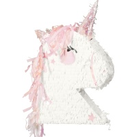 Piñata 3D de tête de Licorne de 41 x 48 cm