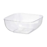 Bol transparent carré de 5 L - 1 unité
