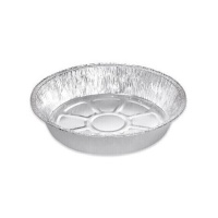 Récipient jetable rond de 21 x 4 cm - 2 unités