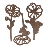 Matrice de découpe et d'estampage de fleurs - Artemio Happy Cut - 3 unités