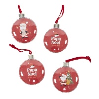 Boule porte-photo de Père Noël - 1 unité