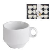 Tasse de 90 ml de café en porcelaine - 12 unités
