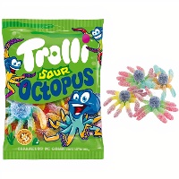 Pieuvres gélifiées acidulées - Trolli Sour Octopus - 100 gr