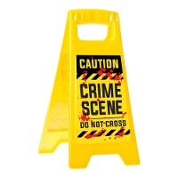 Panneau d'alerte scène de crime de 31 x 53 cm