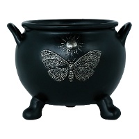 Chaudron avec papillon de 22 x 17 cm