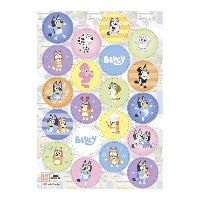 Mini disques de gaufrette comestibles Bluey et Bingo Zero de 3,4 cm