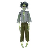 Pendentif de zombie vert squelette de 45 cm