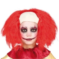 Perruque de clown tueur avec calvitie enfantine