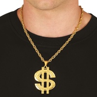 Collier dollar en métal
