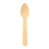 Cuillères en bois de 11 cm - 12 unités