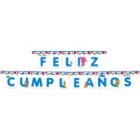 Guirlande de Pocoyo pour anniversaire de 3 m