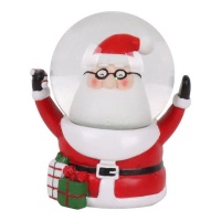 Boule à neige avec Père Noël de 12 cm