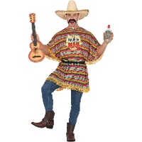 Costume de l'homme Tequila avec poncho