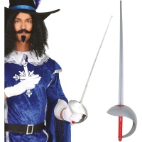 Épée de mousquetaire grise - 67 cm
