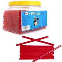 Pailles de gelée à la fraise de 10 cm - 200 unités
