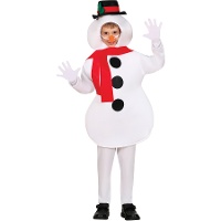 Costume de bonhomme de neige avec chapeau pour enfants
