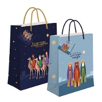 Sac cadeau de 32 x 26 x 10 cm des Rois Mages majestueux - 1 unité