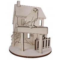 Figurine en bois 3D « École de Magie » 17 x 23 cm - Artis Decor