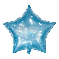 Ballon étoile Galactic Aqua de 61 cm - Conver Party