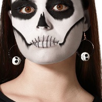 Boucles d'oreilles crâne cauchemar - 1 paire