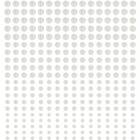 Autocollants perle demi-rond - 440 unités