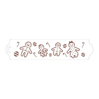 Pochoir de famille en pain d'épices de 30 cm