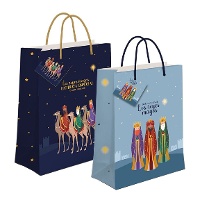 Sac cadeau de 60 x 45 x 13 cm des Rois Mages majestueux - 1 unité