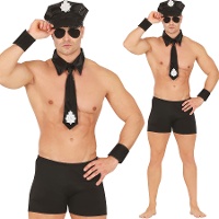 Ensemble de stripteaseur policier pour adulte