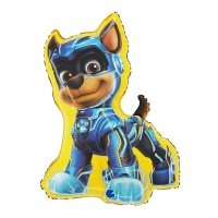 Ballon Pat'Patrouille Chase puissant jaune de 61 x 43 cm - Grabo