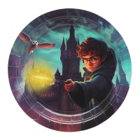 Assiettes de magicien Harry de 23 cm - 6 unités