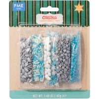 Kit de sprinkles glacés assortis 7 variétés - PME - 42 gr